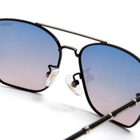 Enira Gradient Blue Pink Large Full Rim RECTANGLE Sunglasses for Men & Women — Hashtag Eyewears