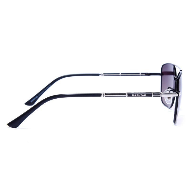 Enira Gradient Pink Brown Large Full Rim RECTANGLE Sunglasses for Men & Women — Hashtag Eyewears