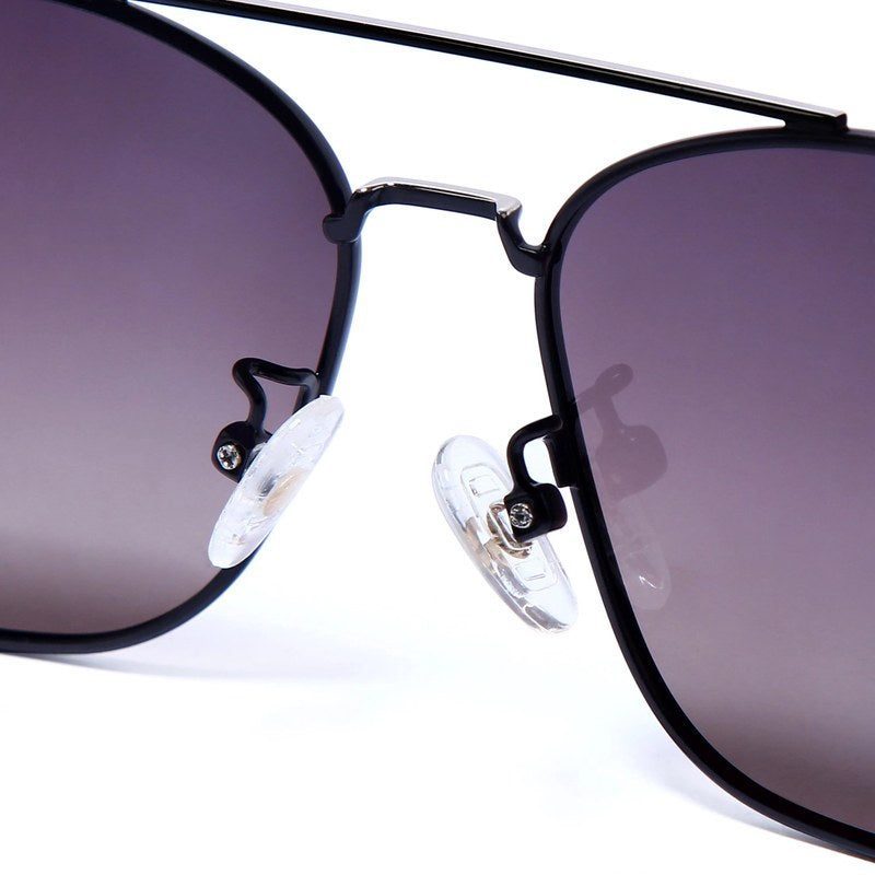Enira Gradient Pink Brown Large Full Rim RECTANGLE Sunglasses for Men & Women — Hashtag Eyewears