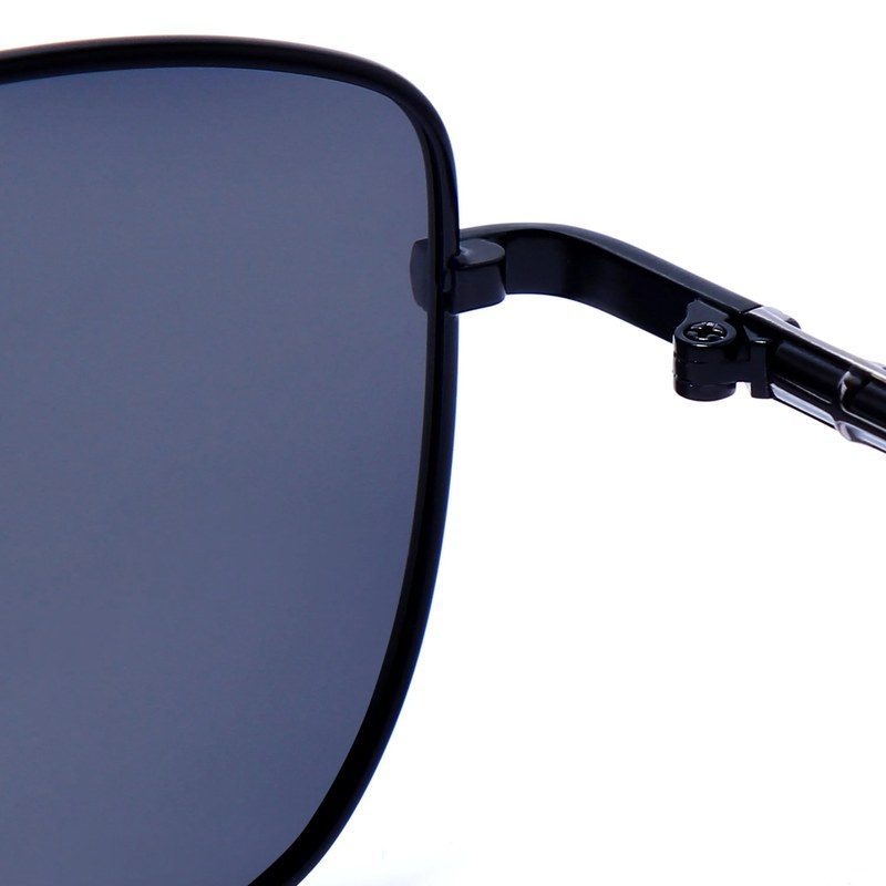 Enira | Grey Large Full Rim RECTANGLE Sunglasses for Men & Women [Polarized]