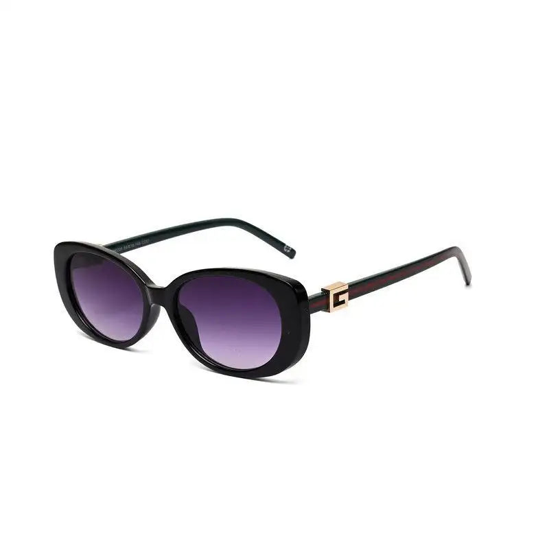 Evira | Black Large Full Rim Cateye Sunglasses for Women [UV-protected]