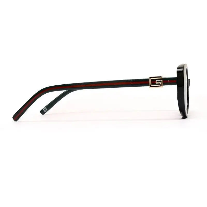 Evira | Black Large Full Rim Cateye Sunglasses for Women [UV-protected]