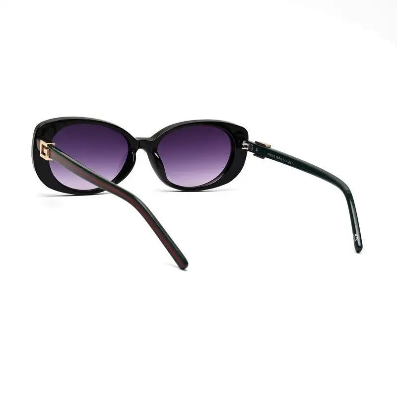 Evira | Black Large Full Rim Cateye Sunglasses for Women [UV-protected]
