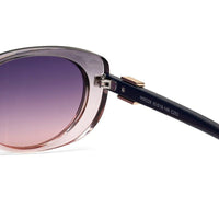Evira Transparent Gradient Grey Large Full Rim Cateye Sunglasses for Women — Hashtag Eyewears