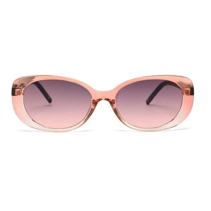 Evira | Transparent Gradient Pink Large Full Rim Cateye Sunglasses for Women [UV-protected]