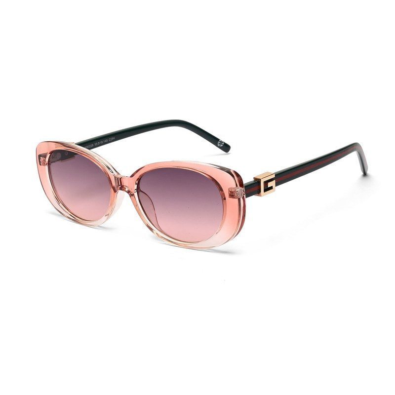 Evira Transparent Gradient Pink Large Full Rim Cateye Sunglasses for Women — Hashtag Eyewears