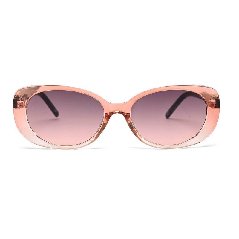 Evira Transparent Gradient Pink Large Full Rim Cateye Sunglasses for Women — Hashtag Eyewears