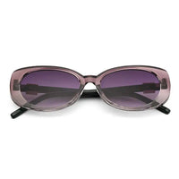 Evira | Transparent Gradient Purple Large Full Rim Cateye Sunglasses for Women [UV-protected]