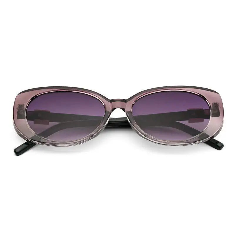 Evira | Transparent Gradient Purple Large Full Rim Cateye Sunglasses for Women [UV-protected]
