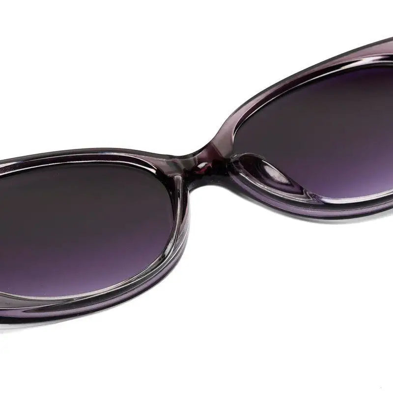 Evira | Transparent Gradient Purple Large Full Rim Cateye Sunglasses for Women [UV-protected]