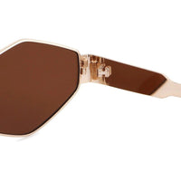 Exarion Brown Large Full Rim Diamond Sunglasses for Women — Hashtag Eyewears