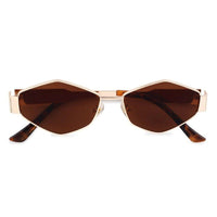 Exarion Brown Large Full Rim Diamond Sunglasses for Women — Hashtag Eyewears