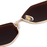 Exarion Brown Large Full Rim Diamond Sunglasses for Women — Hashtag Eyewears