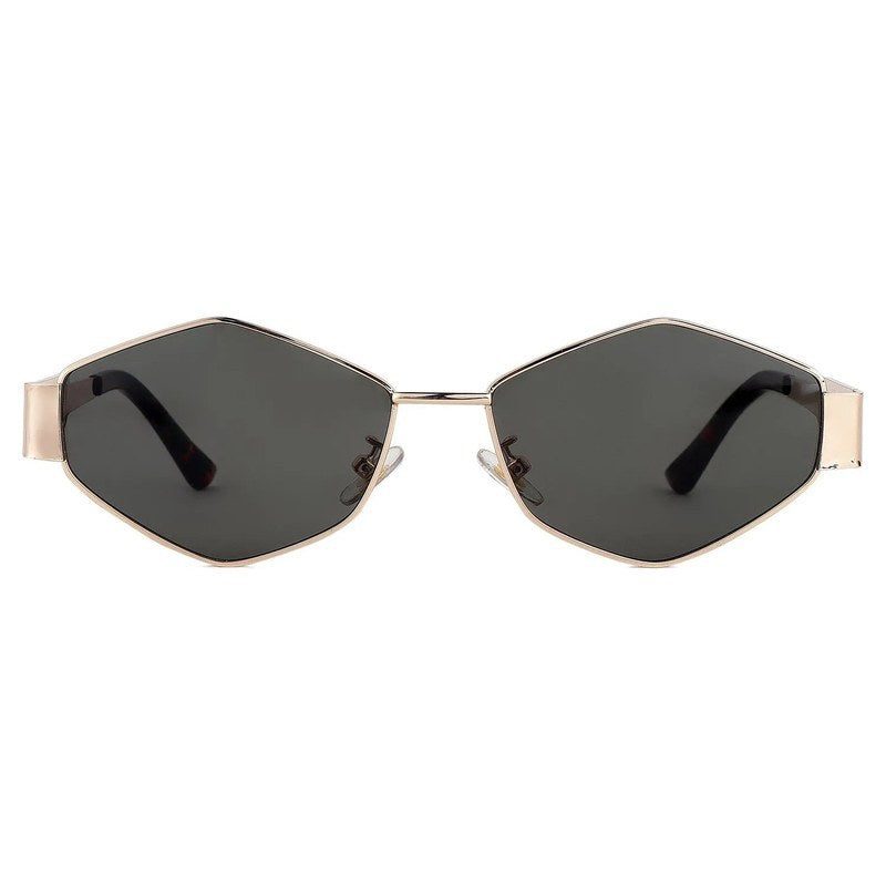 Exarion Green Large Full Rim Diamond Sunglasses for Women — Hashtag Eyewears