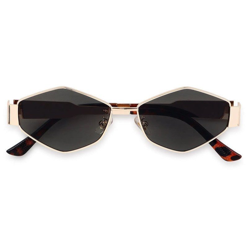 Exarion Green Large Full Rim Diamond Sunglasses for Women — Hashtag Eyewears