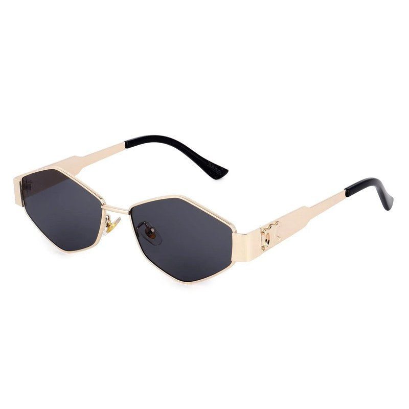 Exarion Grey Large Full Rim Diamond Sunglasses for Women — Hashtag Eyewears