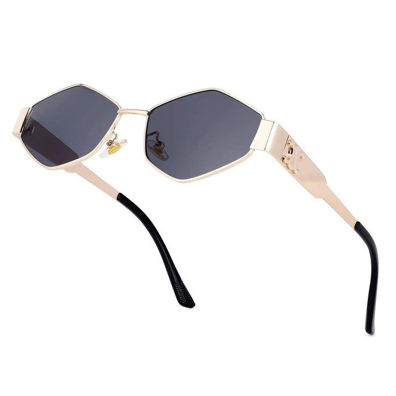 Exarion Grey Large Full Rim Diamond Sunglasses for Women — Hashtag Eyewears