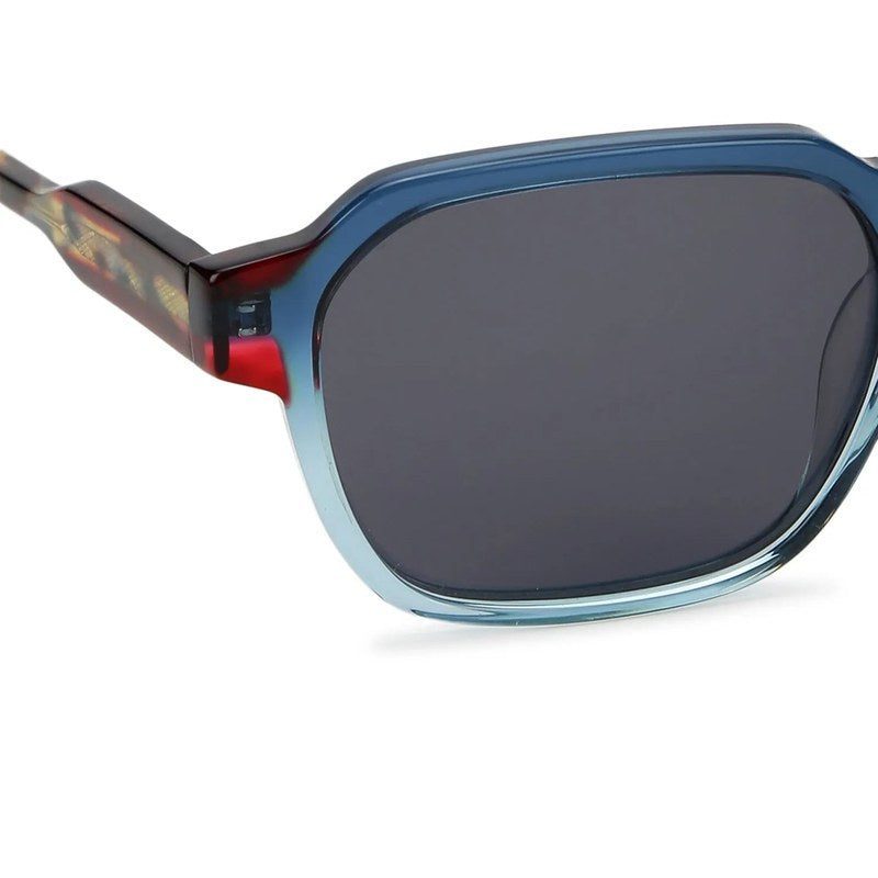 EYEBEAM Gradient Transparent Blue Medium Full Rim Square Sunglasses for Men & Women — Hashtag Eyewears