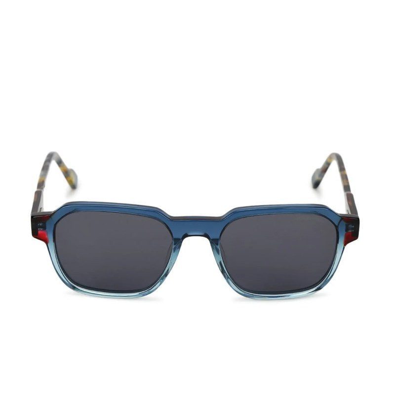 EYEBEAM Gradient Transparent Blue Medium Full Rim Square Sunglasses for Men & Women — Hashtag Eyewears