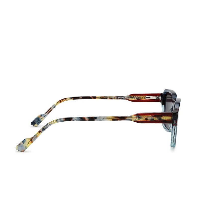 EYEBEAM Gradient Transparent Blue Medium Full Rim Square Sunglasses for Men & Women — Hashtag Eyewears
