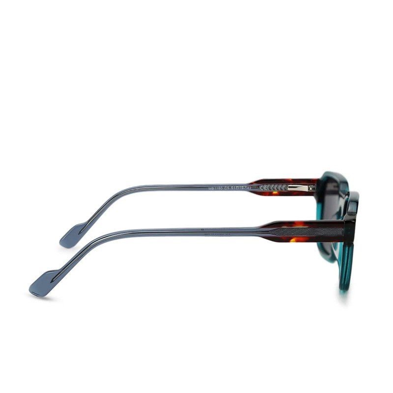 EYEBEAM Transparent Green-Red Medium Full Rim Square Sunglasses for Men & Women — Hashtag Eyewears