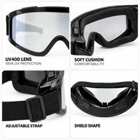 Ulyria | Mirror Free Size Full Rim Shield Sports Sunglasses for Men & Women [Air-Shield]