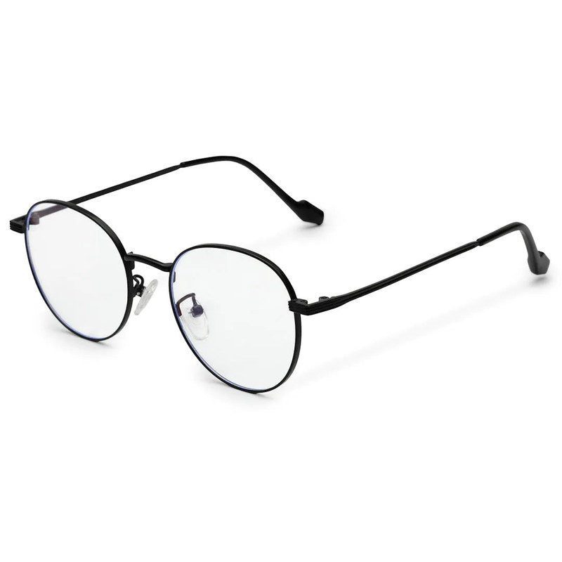 Galveris Black Small Full Rim Round Computer Glasses for Men & Women — Hashtag Eyewears