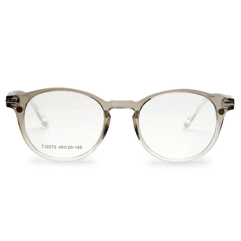 Xalora | Gradient Brown Small Full Rim Oval Clip-on for Men & Women [Clip-on]