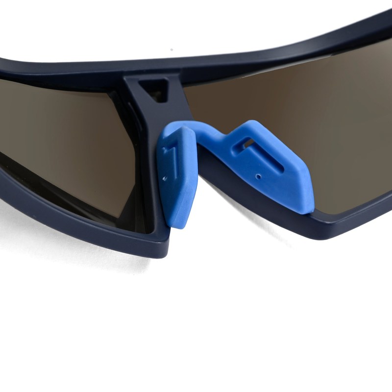 Faelon | Blue Medium Full Rim Shield Sports Sunglasses for Men & Women [UV-protected]