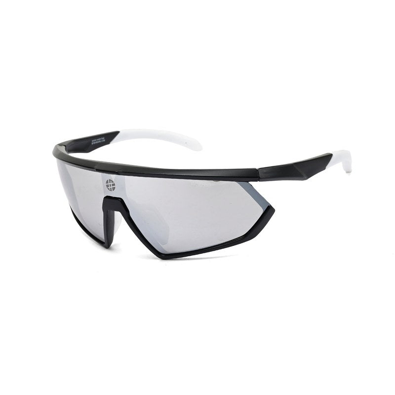 Faelon Grey Medium Full Rim Shield Sports Sunglasses for Men & Women — Hashtag Eyewears