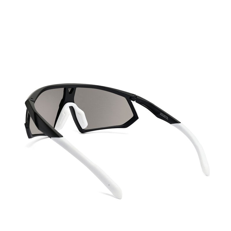 Faelon Grey Medium Full Rim Shield Sports Sunglasses for Men & Women — Hashtag Eyewears