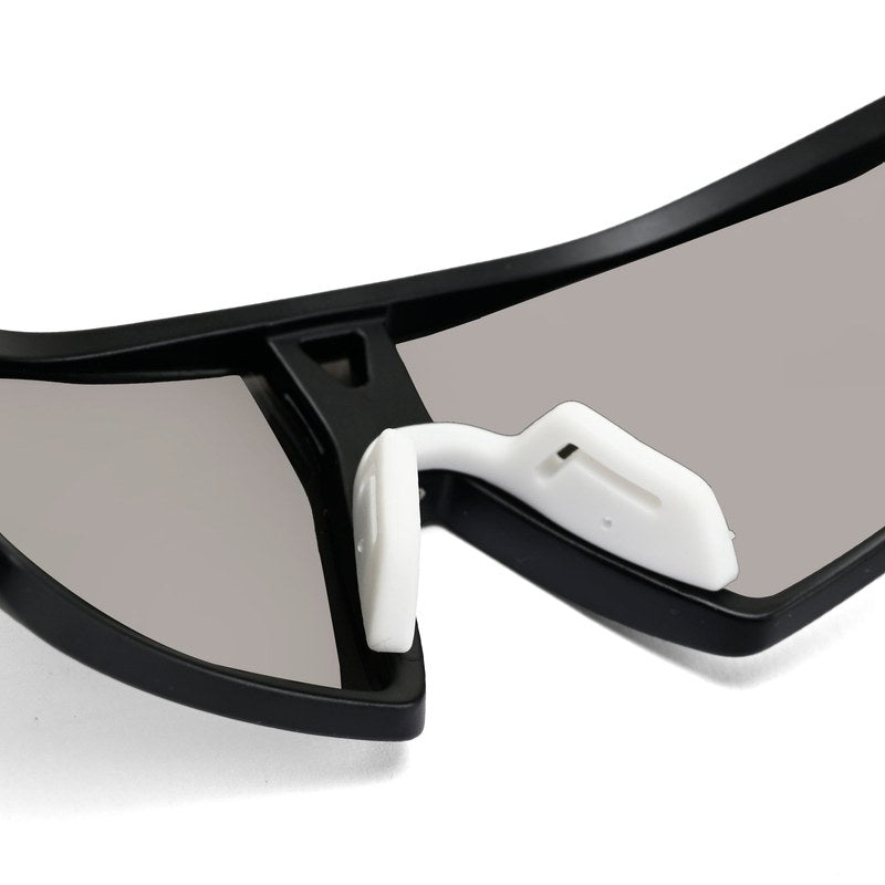Faelon Grey Medium Full Rim Shield Sports Sunglasses for Men & Women — Hashtag Eyewears