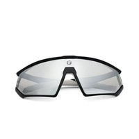 Faelon | Grey Medium Full Rim Shield Sports Sunglasses for Men & Women [UV-protected]