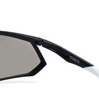 Faelon | Grey Medium Full Rim Shield Sports Sunglasses for Men & Women [UV-protected]
