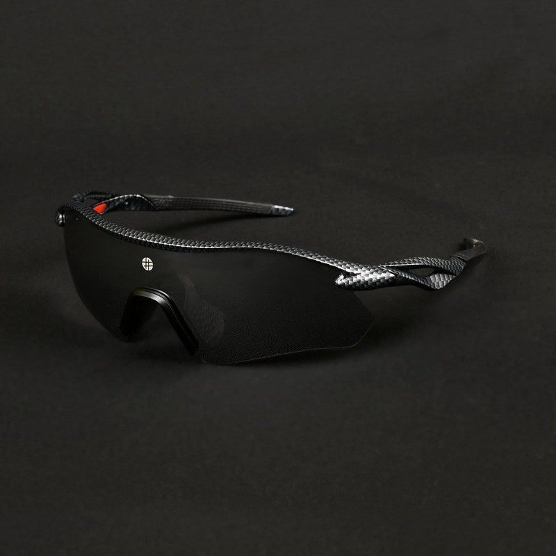 Falcon Grey Texture Large Half Rim Shield Sports Sunglasses for Men & Women — Hashtag Eyewears