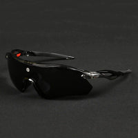Falcon Transparent Grey Large Half Rim Shield Sports Sunglasses for Men & Women — Hashtag Eyewears
