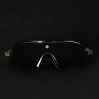 Falcon Transparent Grey Large Half Rim Shield Sports Sunglasses for Men & Women — Hashtag Eyewears