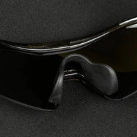 Falcon Transparent Grey Large Half Rim Shield Sports Sunglasses for Men & Women — Hashtag Eyewears