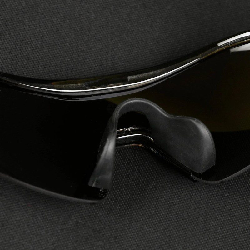 Falcon Transparent Grey Large Half Rim Shield Sports Sunglasses for Men & Women — Hashtag Eyewears