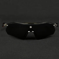 Falcon Transparent Grey Large Half Rim Shield Sports Sunglasses for Men & Women — Hashtag Eyewears