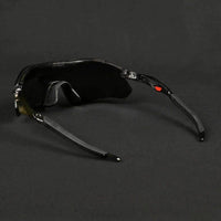 Falcon Transparent Grey Large Half Rim Shield Sports Sunglasses for Men & Women — Hashtag Eyewears