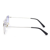 Feryn Gradient Blue Full Rim Lock Side Sunglasses Men & Women for Medium — Hashtag Eyewears