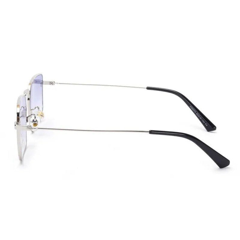 Feryn Gradient Blue Full Rim Lock Side Sunglasses Men & Women for Medium — Hashtag Eyewears
