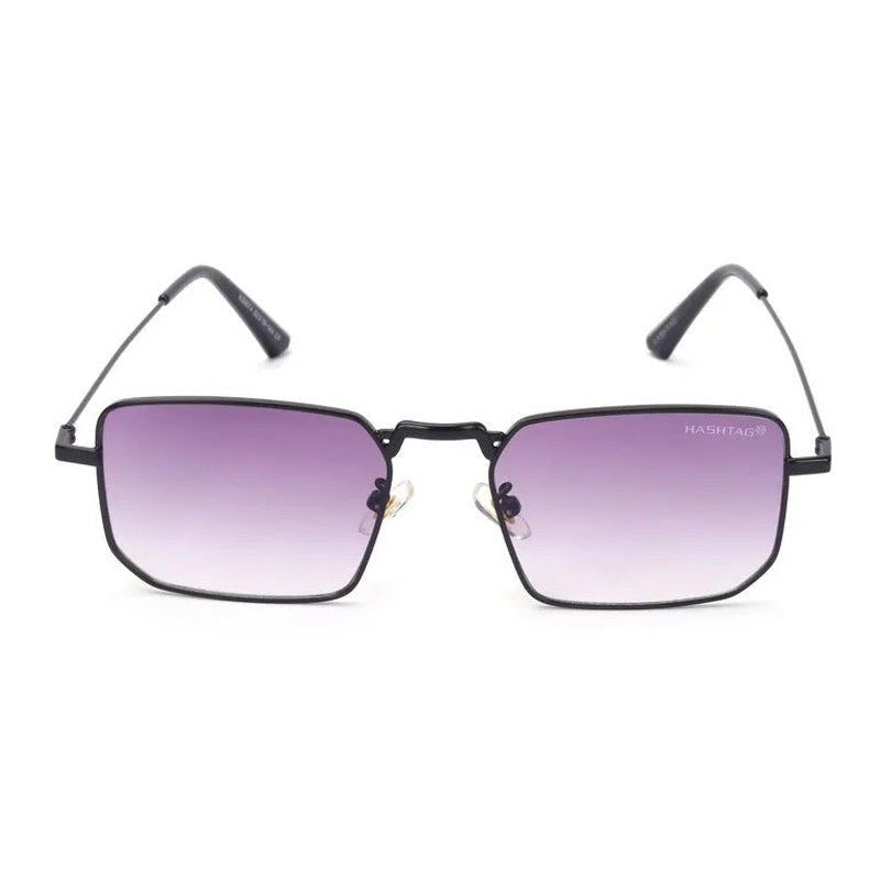 Feryn Gradient Purple Full Rim Rectangle Sunglasses Men & Women for Medium — Hashtag Eyewears