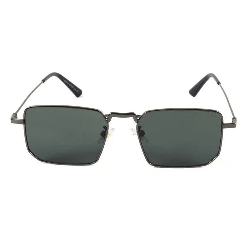 Feryn Grey Medium Full Rim Rectangle Sunglasses for Men & Women — Hashtag Eyewears