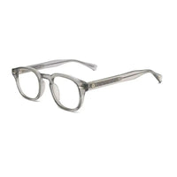 FlexiTint | Transparent Greenish Grey Medium Full Rim Square Computer Glasses for Men & Women [Photochromic]
