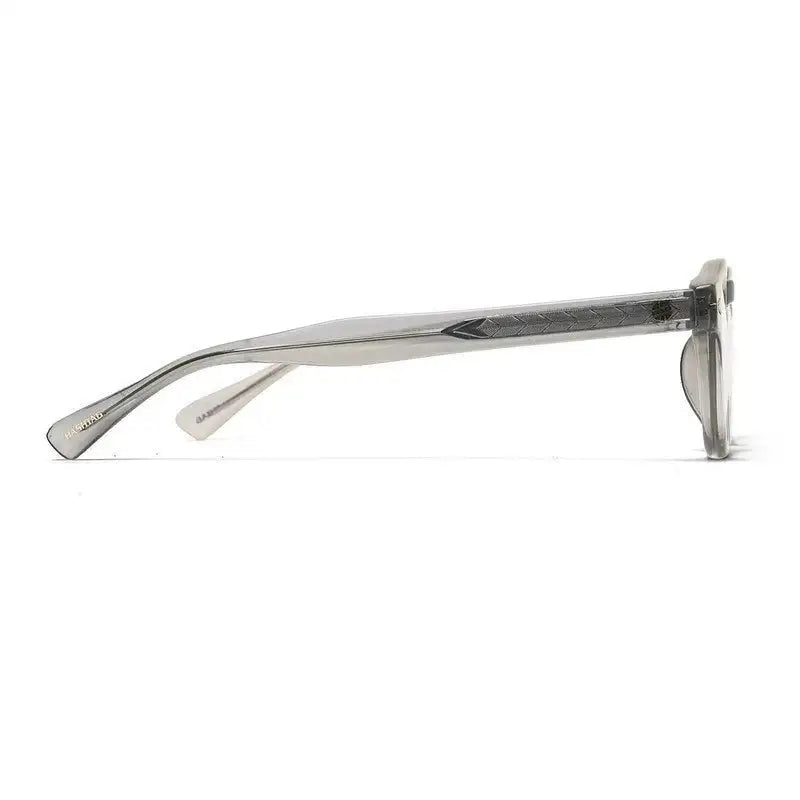 FlexiTint | Transparent Greenish Grey Medium Full Rim Square Computer Glasses for Men & Women [Photochromic]