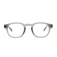 FlexiTint | Transparent Greenish Grey Medium Full Rim Square Computer Glasses for Men & Women [Photochromic]