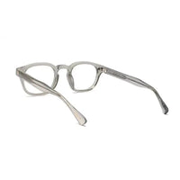 FlexiTint | Transparent Greenish Grey Medium Full Rim Square Computer Glasses for Men & Women [Photochromic]