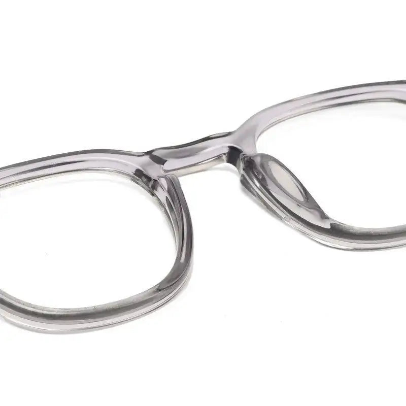 FlexiTint | Transparent Grey Medium Full Rim Square Computer Glasses for Men & Women [Photochromic]